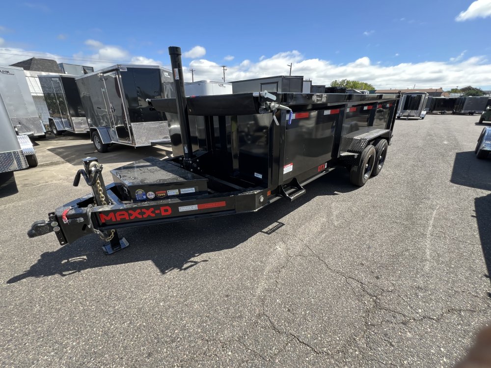 2026 16' x7' MAXX-D DTX - 8 INCH 15LB I-BEAM Telescoping Dump 17.5K