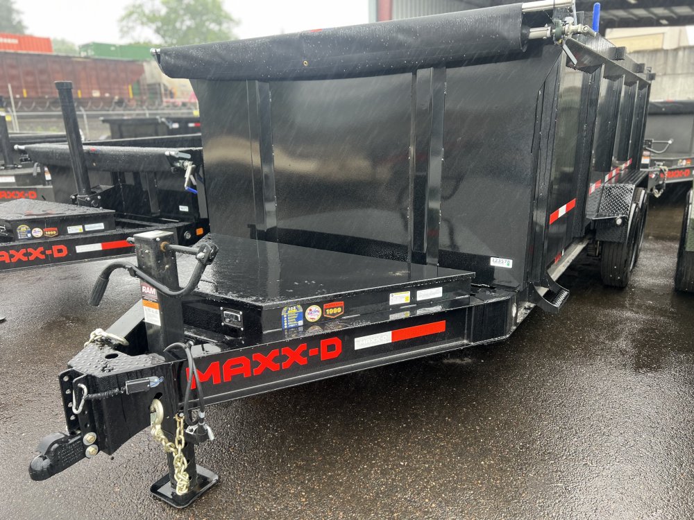 2025 MAXX-D DJX - 8 INCH 15LB I-BEAM DUMP TRAILER 4 ft sides