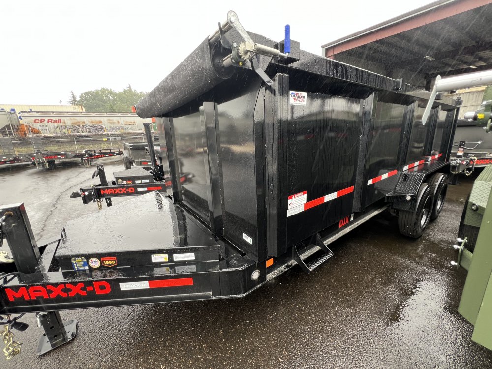 2025 MAXX-D DJX - 8 INCH 15LB I-BEAM DUMP TRAILER 4 ft sides
