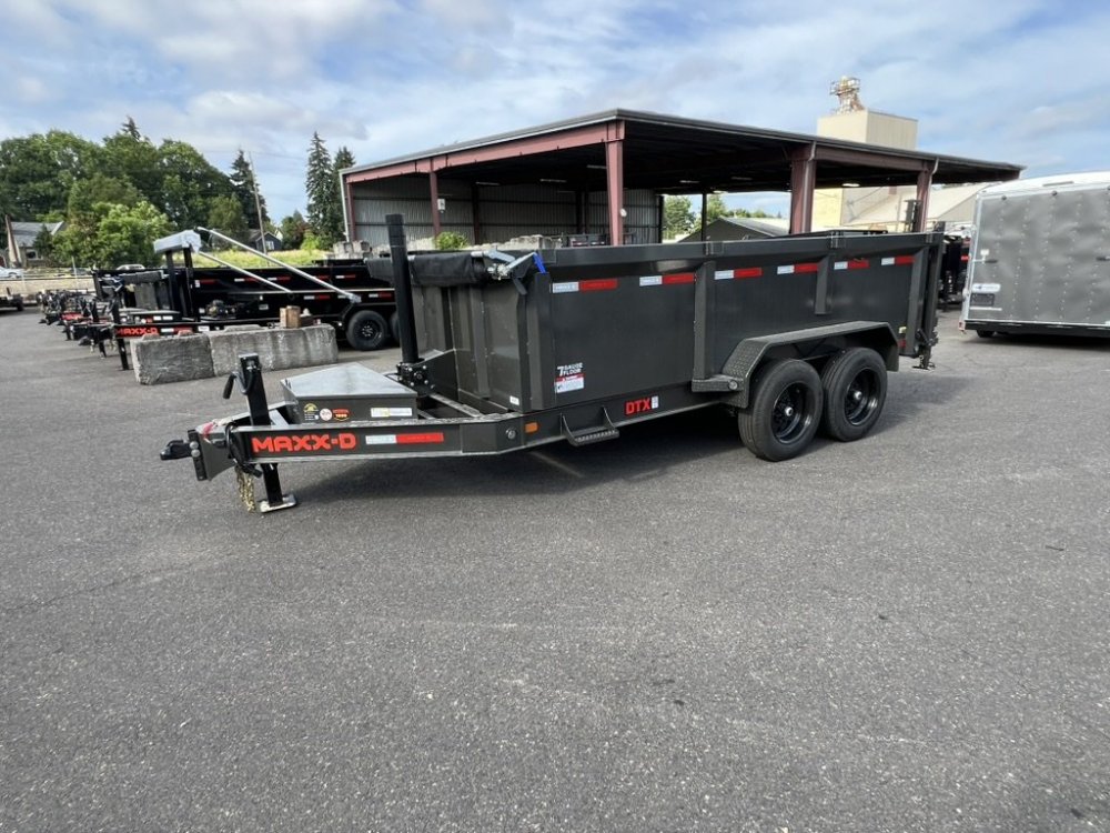 2025 14' x7' MAXX-D DTX - 8 INCH 15LB I-BEAM Telescoping Dump 17.5K