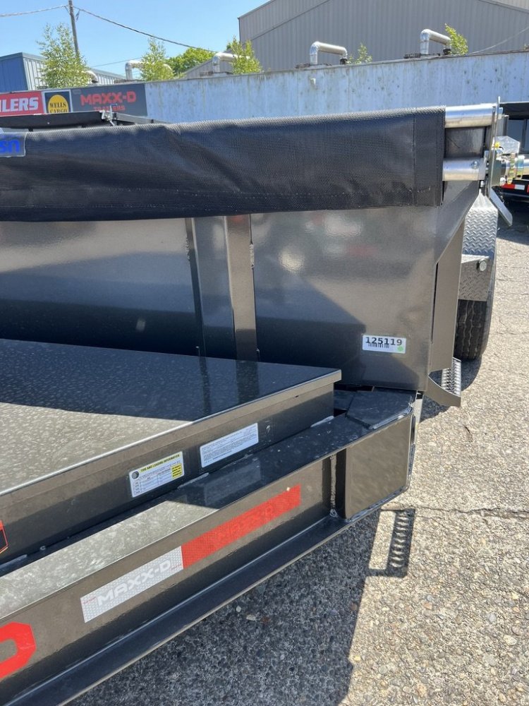 2026 7' X 14' MAXX-D DJX - 8 INCH 15LB I-BEAM DUMP TRAILER 14K Gray