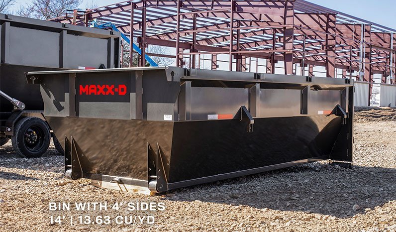 2026 14' x7' MAXX-D ROX - Roll-Off Dumpster Trailer 17.5K