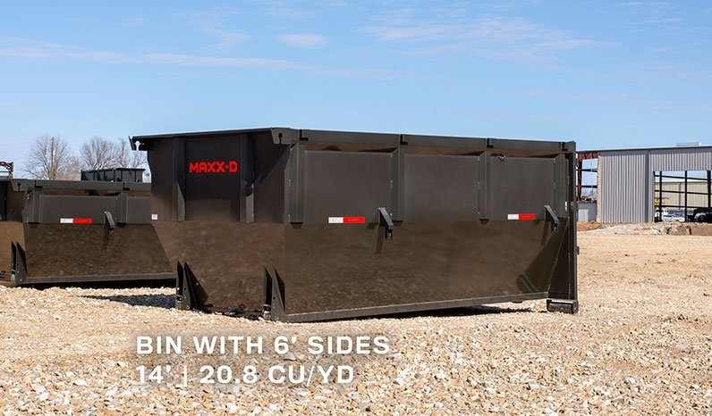 2026 14' x7' MAXX-D ROX - Roll-Off Dumpster Trailer 17.5K