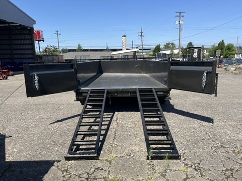 2026 7' X 14' MAXX-D DJX - 8 INCH 15LB I-BEAM DUMP TRAILER 14K Gray