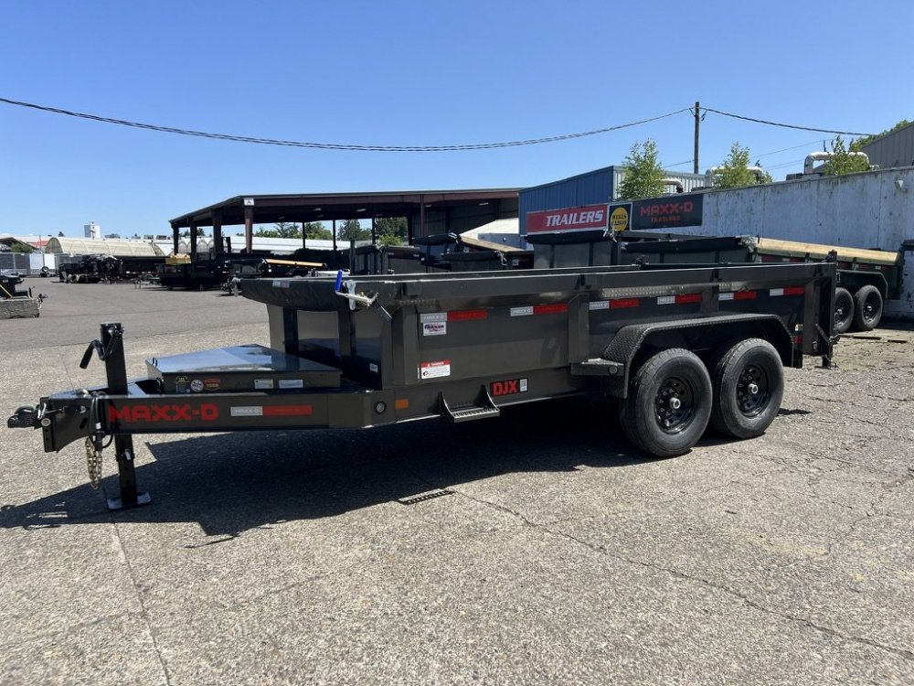 2026 7' X 14' MAXX-D DJX - 8 INCH 15LB I-BEAM DUMP TRAILER 14K Gray