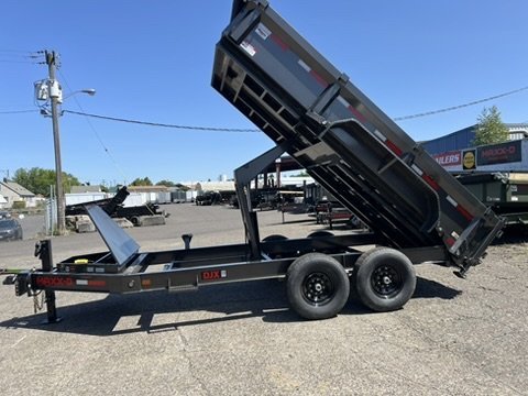 2026 7' X 14' MAXX-D DJX - 8 INCH 15LB I-BEAM DUMP TRAILER 14K Gray