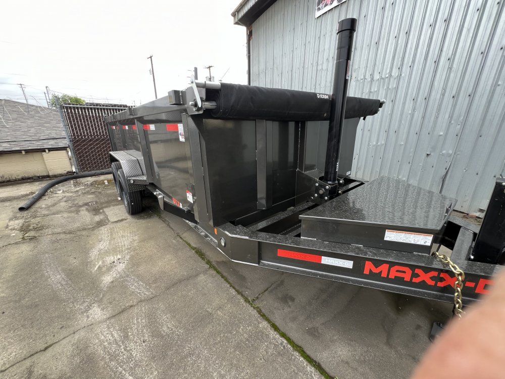 2025 16' x7' MAXX-D DTX - 8 INCH 15LB I-BEAM Telescoping Dump 17.5K