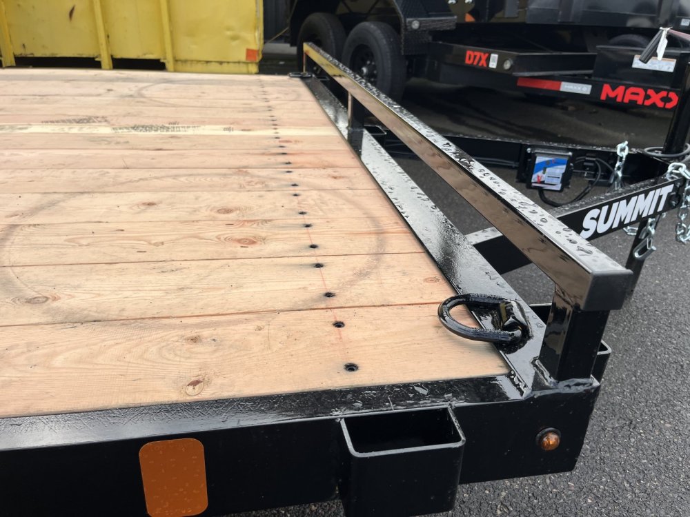 2026 7' X 18' Summit 7K Flatbed - Removable Fenders