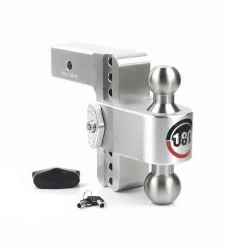 180 Hitch - 10" Adjustable Turn Ball for 2" Receiver