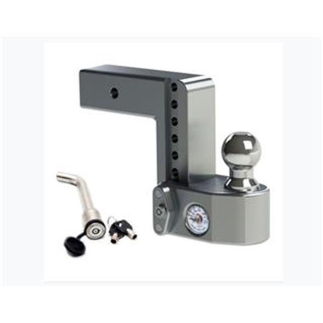 6" Drop Adjustable Hitch for 2.5" Receiver With Scale