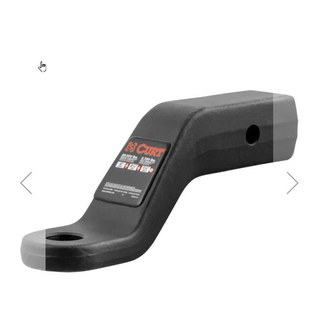 Commercial Duty Forged Ball Mount (2-1/2" Shank, 20,000 lbs., 4" Drop)