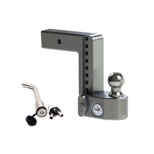 WEIGH SAFE WS8-2.5-KA Adjustable Trailer Hitch Ball Mount - 8 INCH Drop Hitch for 2.5 INCH Receiver