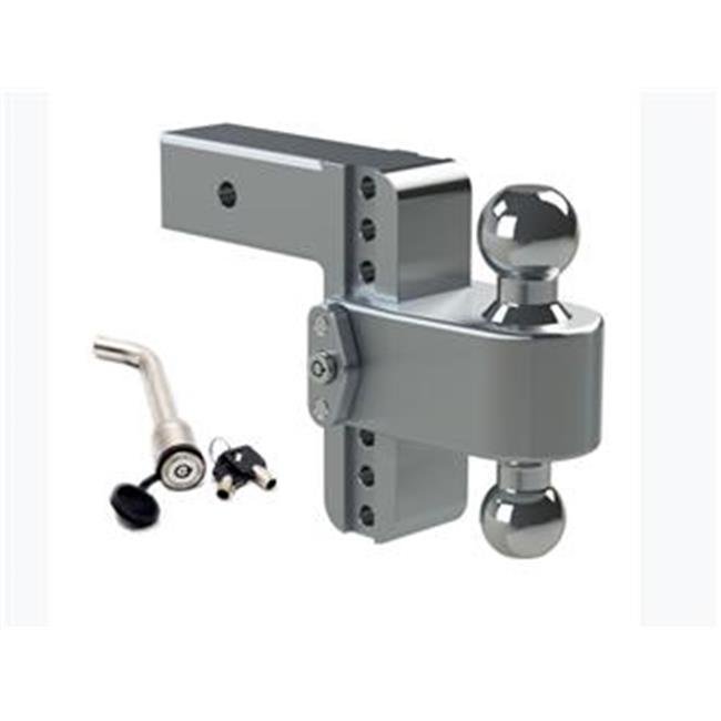 WEIGH SAFE LTB6-2.5-KA Adjustable Trailer Hitch Ball Mount, 6 INCH Adjustable Drop Hitch for 2.5 INC