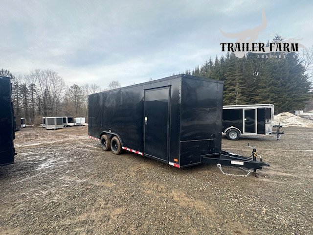 2026 NATIONCRAFT 8.5X18 ENCLOSED TRAILER BLACK WITH BLACKOUT TRIM