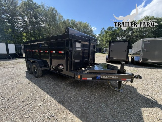2027 LOAD TRAIL 7X14 14K DUMP TRAILER W/ 4 WALLS TELESCOPIC CYLINDER