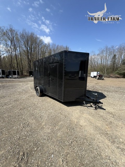 2026 POWER LINE CARGO 7X12 ENCLOSED TRAILER W/BLACKOUT & EXTRA HEIGHT