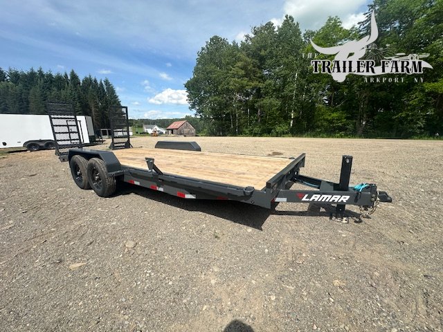 2026 LAMAR 7X20 EQUIPMENT TRAILER WITH STAND UP RAMPS 14KGVW