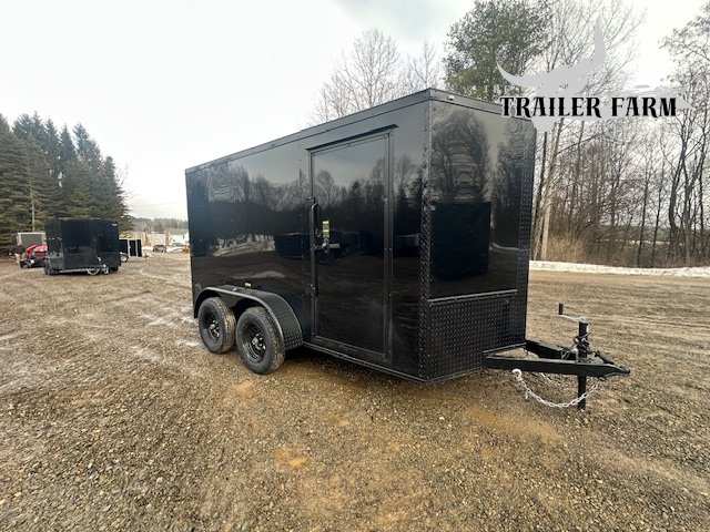 2026 POWER LINE CARGO 6X12 DUAL AXLE ENCLOSED TRAILER W/BLACKOUT PCK