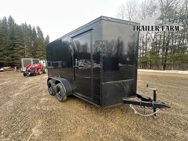 2026 POWER LINE CARGO 6X12 DUAL AXLE ENCLOSED TRAILER W/BLACKOUT PCK