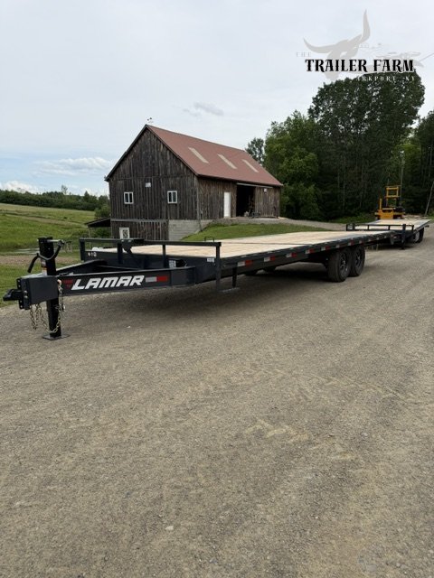 2026 LAMAR 102X24 DECKOVER EQUIPMENT TRAILER WITH SLIDE OUT RAMPS