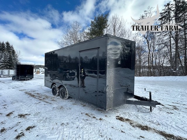 2026 POWER LINE CARGO 8.5X16 ENCLOSED TRAILER EXTRA HEIGHT W/ BLACKOUT PACKAGE