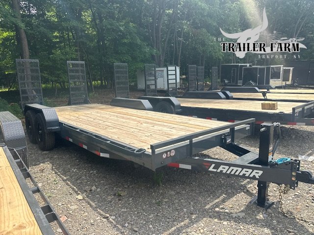 2026 LAMAR 7X20 EQUIPMENT TRAILER WITH STAND UP RAMPS 14KGVW