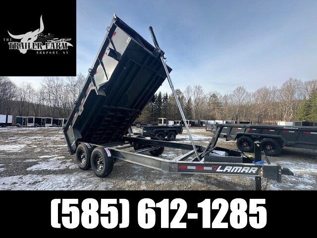 2026 LAMAR TRAILERS 7X14 DUMP TRAILER "TELESCOPIC CYLINDER" 3' WALL