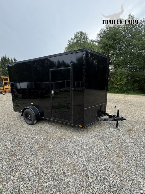 2027 QUALITY CARGO 7X12 ENCLOSED TRAILER V-NOSE W/ BLACKOUT PACKAGE, EXTRA HEIGHT