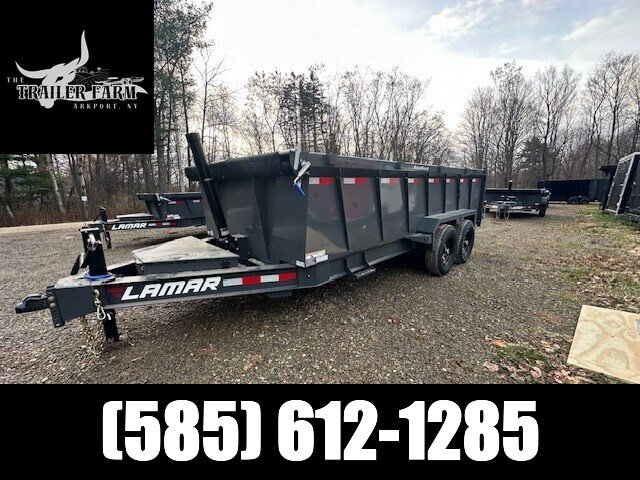 2026 LAMAR TRAILERS 7X16 DUMP " TELESCOPIC CYLINDER" 3' WALLS