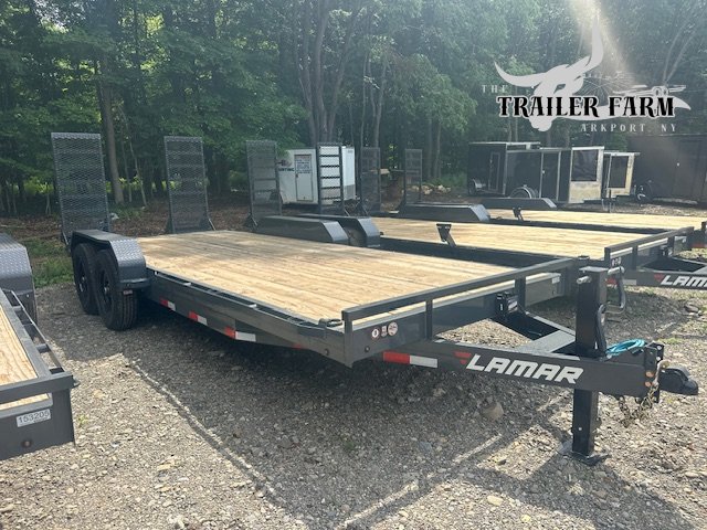 2026 LAMAR 7X20 EQUIPMENT TRAILER WITH STAND UP RAMPS 14KGVW