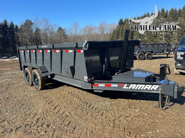 2026 LAMAR TRAILERS 7X16 DUMP " TELESCOPIC CYLINDER" 3' WALLS