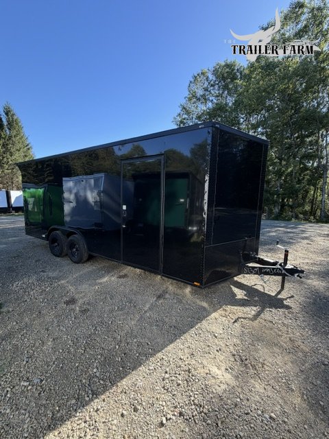 2027 QUALITY CARGO 8.5X20 ENCLOSED TRAILER 9990GVW BLACKOUT W/EXTRA HEIGHT, REAR SPOILER W/ LED LIGH