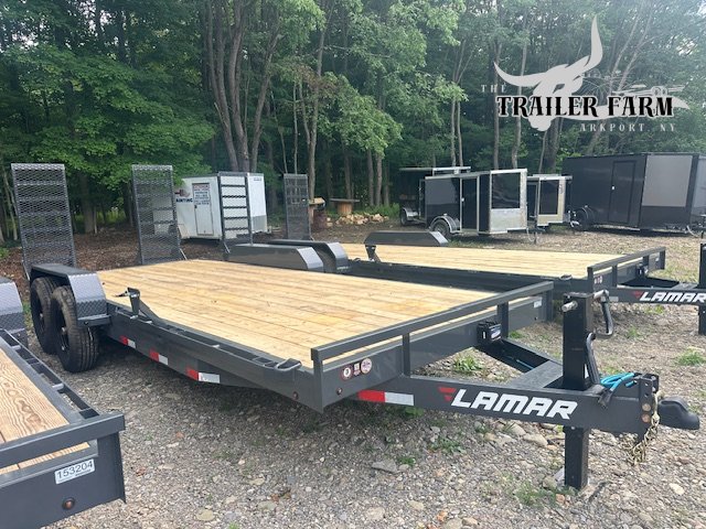 2026 LAMAR 7X20 EQUIPMENT TRAILER WITH STAND UP RAMPS 14KGVW