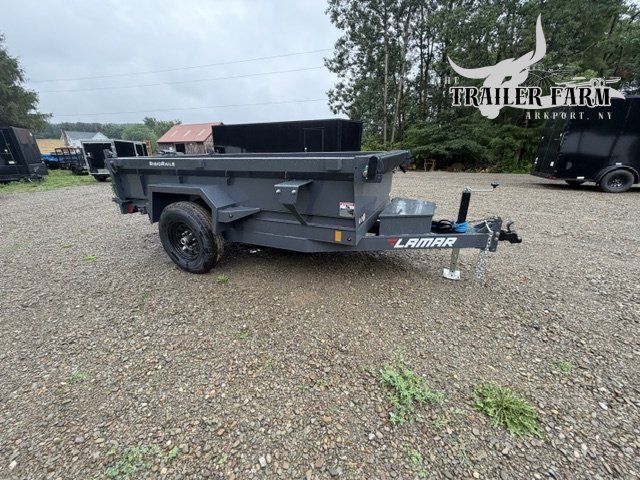 2027 LAMAR 5X10 DUMP TRAILER SINGLE AXLE W/ TARP KIT /SLIDE IN RAMPS / SPREADER GATE
