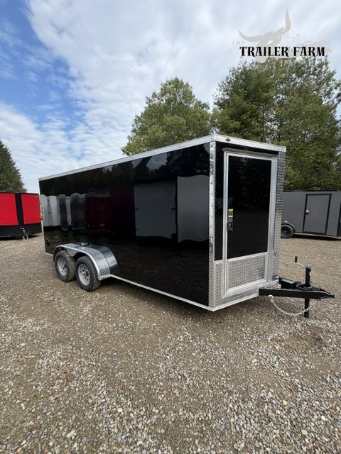 2027 POWER LINE CARGO 7X16 ENCLOSED TRAILER WITH FRONT DOOR IN NOSE