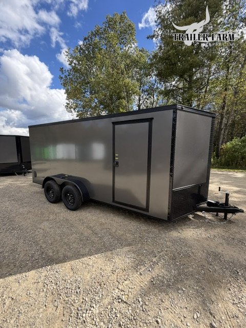 2027 POWER LINE CARGO 7X16 ENCLOSED TRAILER W/BLACKOUT PACKAGE
