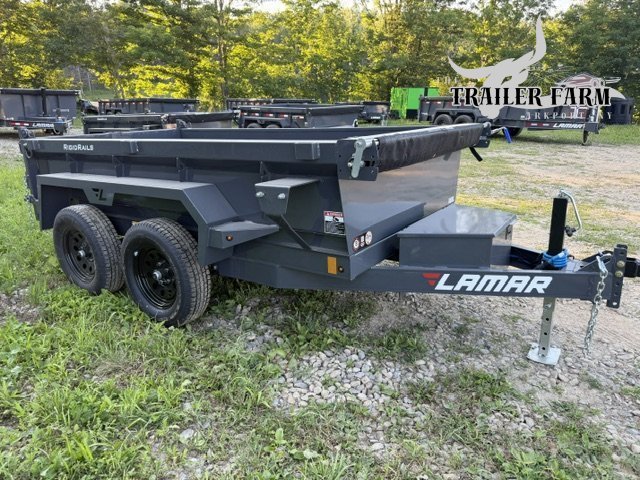 2027 LAMAR 5X10 DUMP TRAILER W/ TARP KIT /SLIDE IN RAMPS / SPREADER GATE