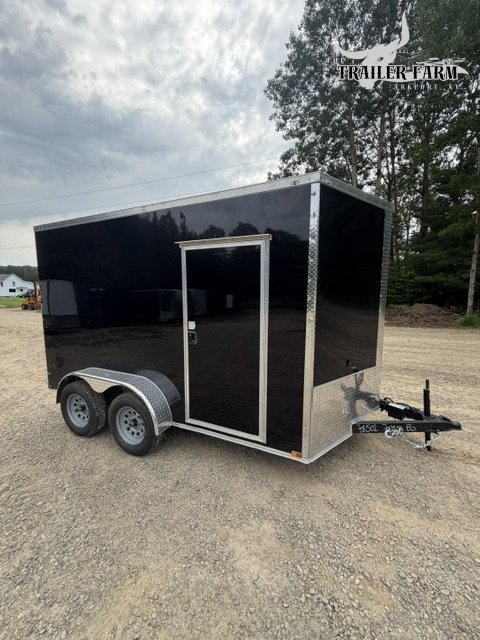2027 QUALITY CARGO 7X12 ENCLOSED TRAILER V-NOSE, EXTRA HEIGHT