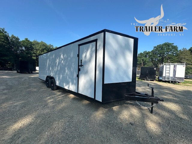 2027 POWER LINE CARGO 8.5X24 ENCLOSED TRAILER W/BLACKOUT , REAR LED SPOILER W/LIGHTS