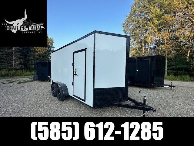 2026 POWER LINE CARGO 7X14 BLACKOUT WITH EXTRA HEIGHT