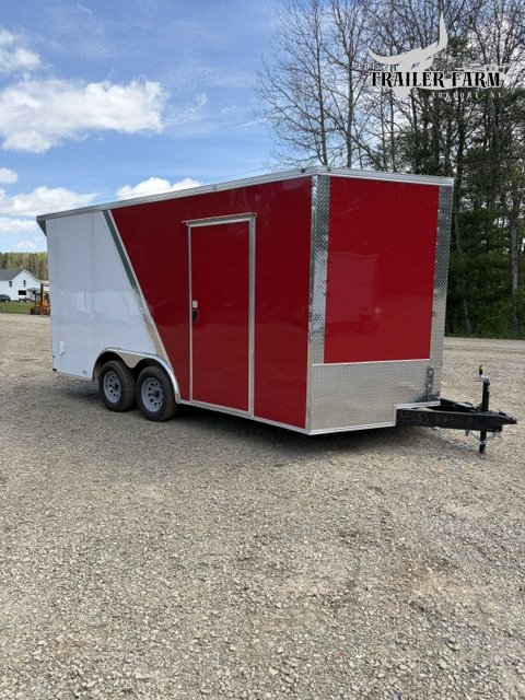 2026 QUALITY CARGO 8.5X16 ENCLOSED 6" EXTRA HEIGHT, REAR SPOILER W/ LED LIGHTS, D-RINGS