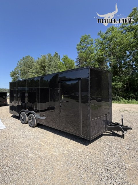 2026 POWER LINE CARGO 8.5X20 ENCLOSED TRAILER WITH EXTRA HEIGHT& BLACKOUT PACKAGE