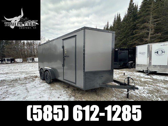 2026 POWERLINE CARGO 7X16 ENCLOSED TRAILER BLACKOUT