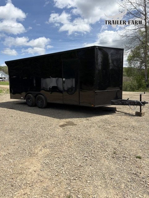 2026 QUALITY CARGO 8.5X20 ENCLOSED TRAILER 9990GVW W/ EXTRA HEIGHT AND BLACKOUT PKG, REAR SPOILER W/