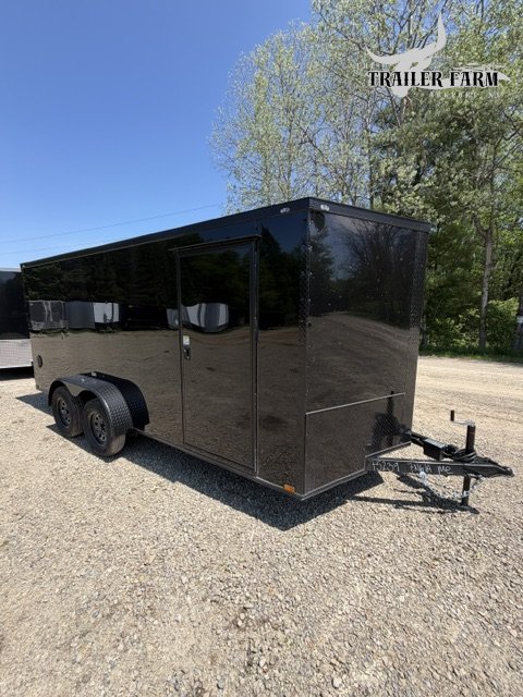 2026 QUALITY CARGO 7X16 ENCLOSED TRAILER, BLACKOUT PKG,D-RINGS