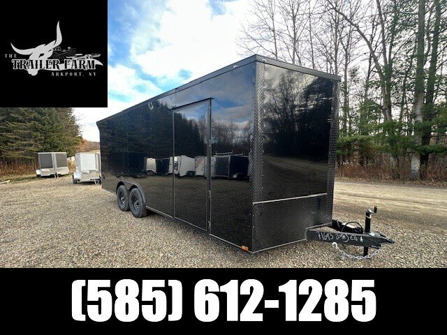 2026 QUALITY CARGO 8.5X20 10K WITH EXTRA HEIGHT BLACKOUT REAR SPOILER