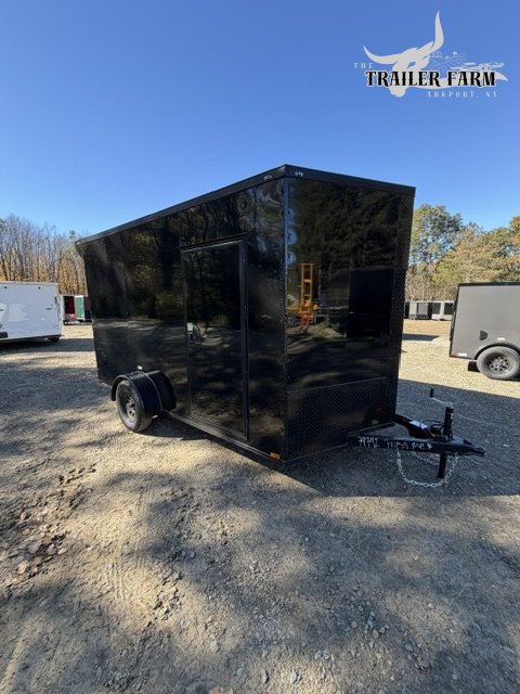 2027 QUALITY CARGO 7X12 ENCLOSED TRAILER BLACKOUT PACKAGE, EXTRA HEIGHT, REAR SPOILER W/LED LIGHTS, 