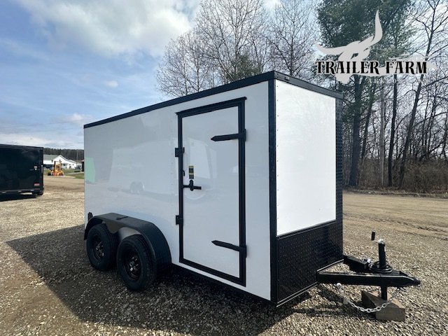 2026 POWER LINE CARGO 6X12 DUAL AXLE ENCLOSED TRAILER W/BLACKOUT PCK