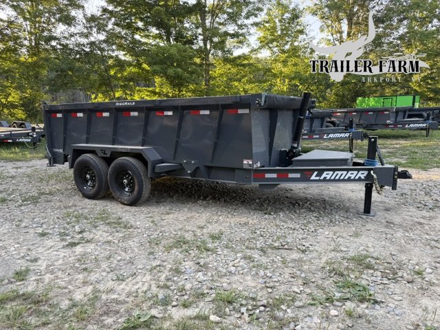 2027 LAMAR 7X14 DUMP TRAILER W/ TELESCOPIC CYLINDER 3' WALLS