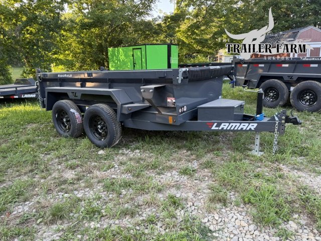 2027 LAMAR 5X10 DUMP TRAILER W/ TARP KIT /SLIDE IN RAMPS / SPREADER GATE